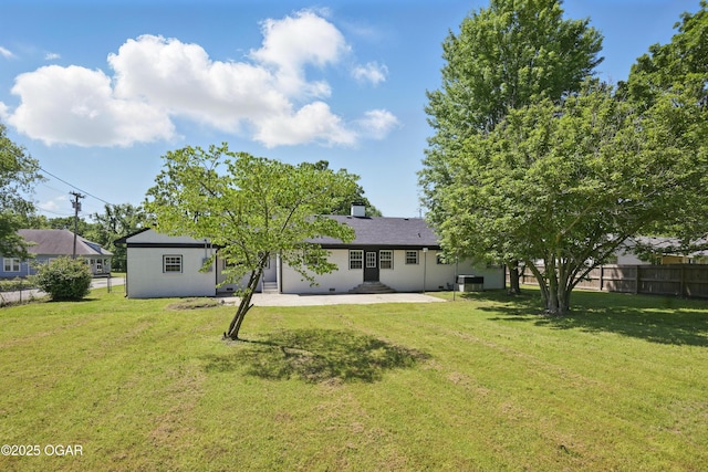 540 E 4th St, Baxter Springs, KS 66713 - rear view of property featuring a patio area and central AC unit