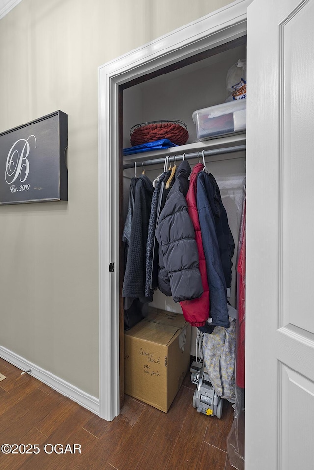 view of closet