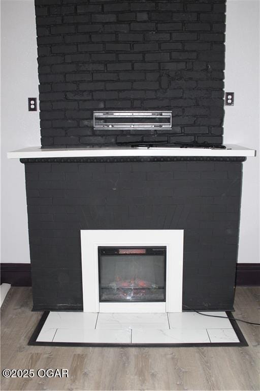 room details with wood-type flooring