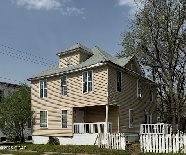 exterior space featuring a porch