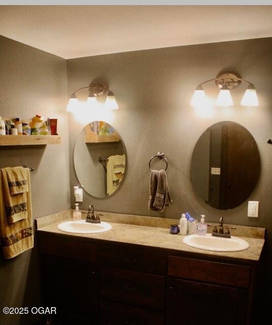 bathroom featuring vanity