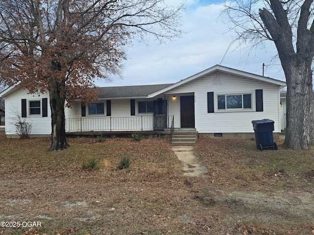 view of ranch-style home