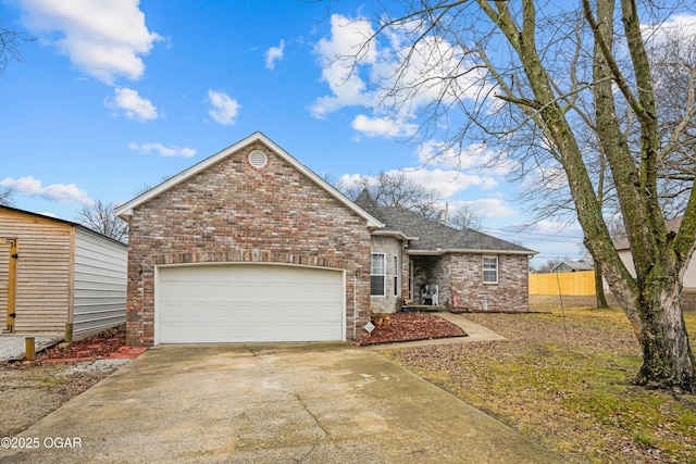 view of property with a garage