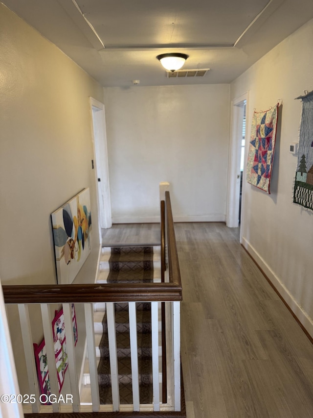 interior space featuring hardwood / wood-style floors