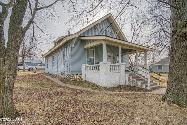 bungalow with a porch