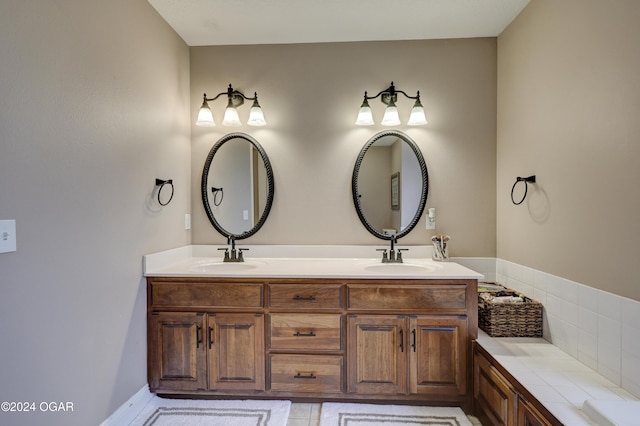 bathroom featuring vanity