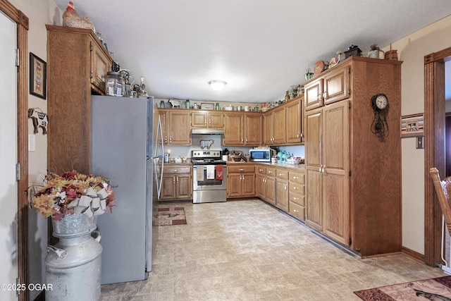 kitchen with stainless steel appliances