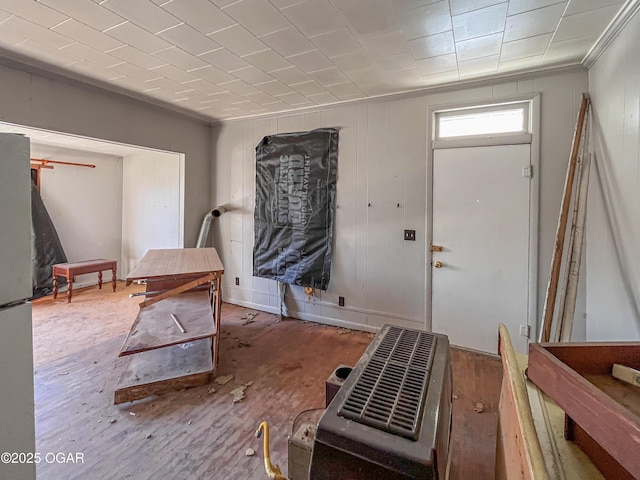 foyer entrance featuring wood finished floors