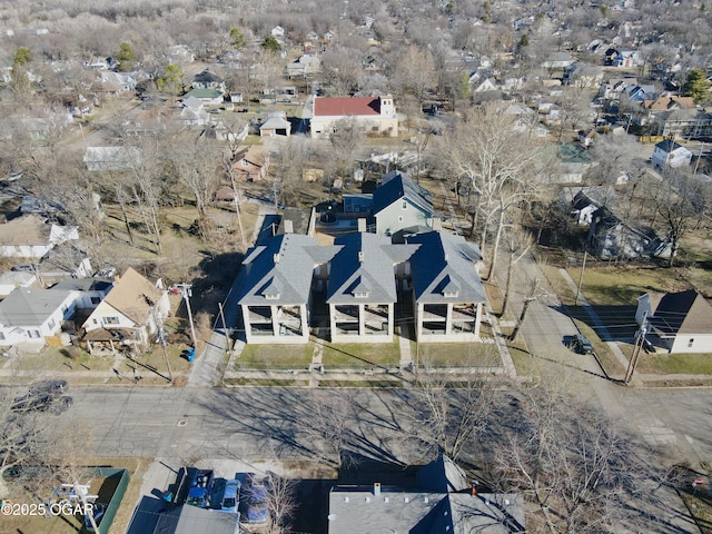 bird's eye view featuring a residential view