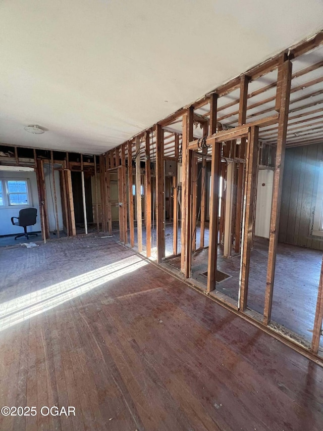 miscellaneous room featuring hardwood / wood-style floors