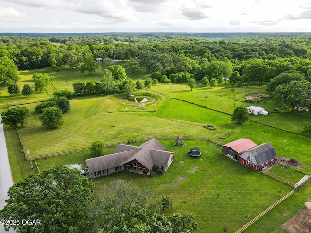 3668 Impala Dr, Joplin, MO 64804 - overview of rural landscape with a heavily wooded area