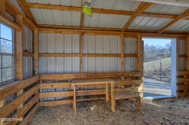 view of storage area