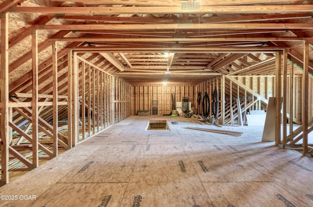 view of attic