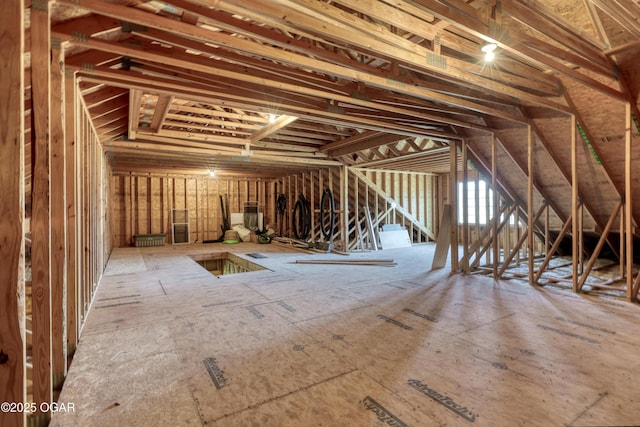 view of attic