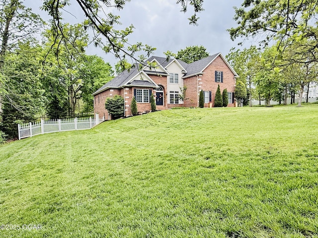 view of front facade with brick siding