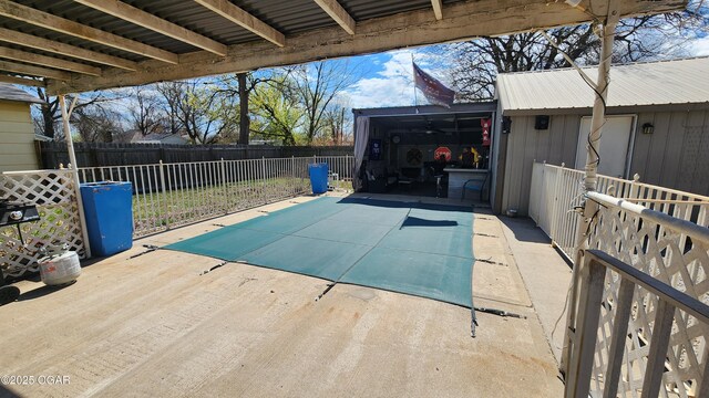 view of pool