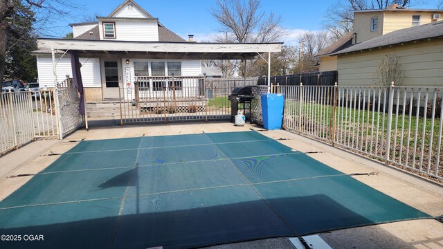 exterior space with fence