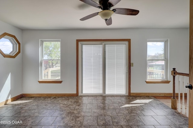 24600 State Highway 96, Webb City, MO 64870 - spare room with baseboards and ceiling fan
