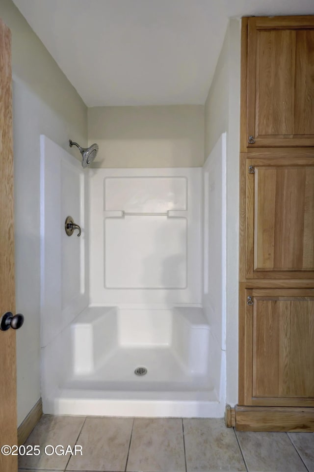 24600 State Highway 96, Webb City, MO 64870 - bathroom with a stall shower and tile patterned flooring
