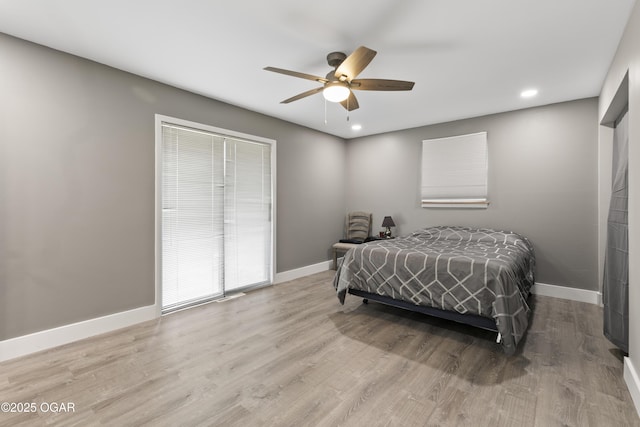 122 Valley View Dr, Joplin, MO 64804 - bedroom with baseboards, wood finished floors, and recessed lighting