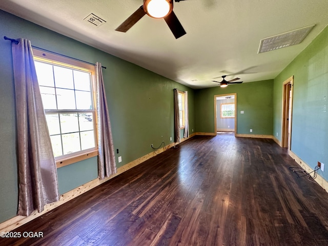 4595 County Road 10, Sarcoxie, MO 64862 - spare room with ceiling fan and wood finished floors