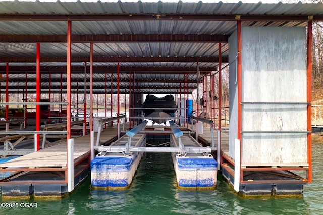 view of dock