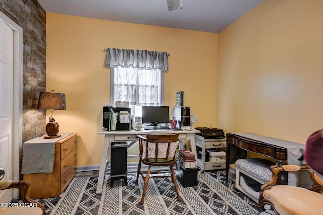 1831 Annie Baxter Ave, Joplin, MO 64804 - office with ceiling fan and baseboards