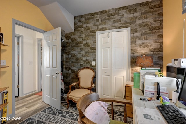1831 Annie Baxter Ave, Joplin, MO 64804 - sitting room with light wood finished floors, an accent wall, and wallpapered walls