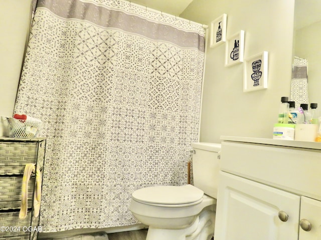 111A-B N Connor Ave, Joplin, MO 64801 - full bathroom with vanity, a shower with curtain, and toilet