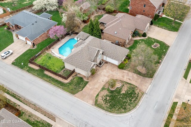 3826 W Randall St, Battlefield, MO 65619 - bird's eye view