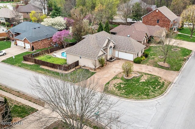 3826 W Randall St, Battlefield, MO 65619 - aerial view featuring a residential view