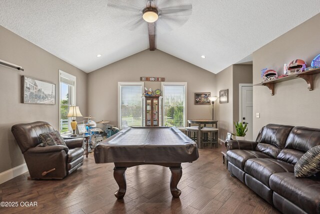 1624 Liam St, Carthage, MO 64836 - playroom with billiards, ceiling fan, wood-type flooring, and plenty of natural light