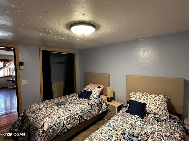 bedroom featuring a closet