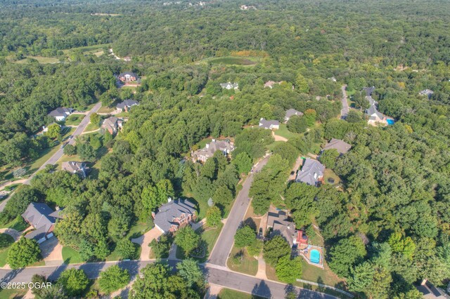 1000 Oakmont Dr, Joplin, MO 64804 - birds eye view of property with a residential view and a view of trees