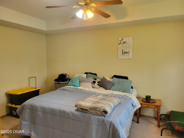 2706 E 26th St, Joplin, MO 64804 - bedroom featuring baseboards, a ceiling fan, and carpet
