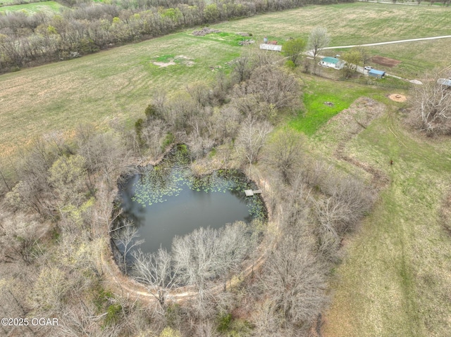 241 SE 40th Rd, Lamar, MO 64759 - aerial view featuring a water view and a rural view