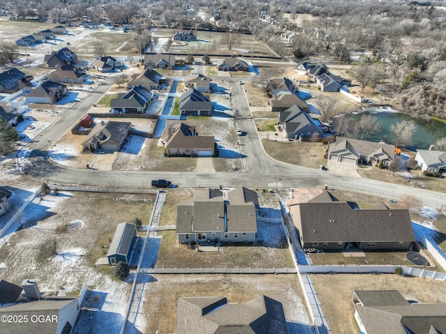 aerial view featuring a residential view