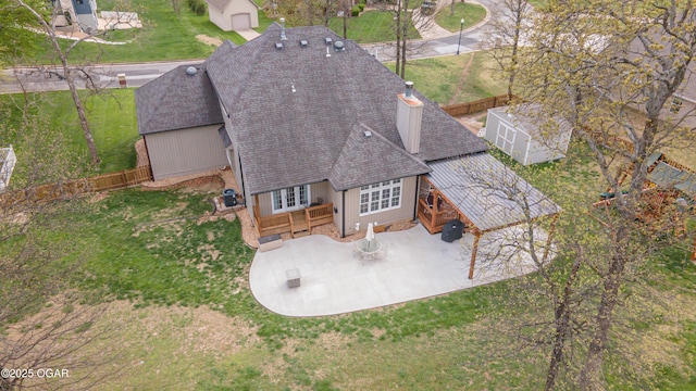 drone / aerial view
