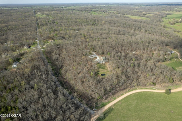 17881 Goldfinch Rd, Neosho, MO 64850 - aerial view featuring a forest view