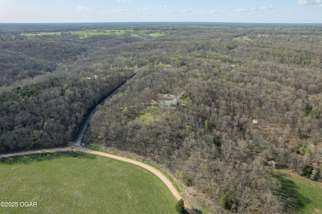 17881 Goldfinch Rd, Neosho, MO 64850 - birds eye view of property featuring a forest view
