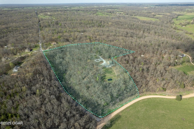 17881 Goldfinch Rd, Neosho, MO 64850 - aerial view with a rural view and a forest view