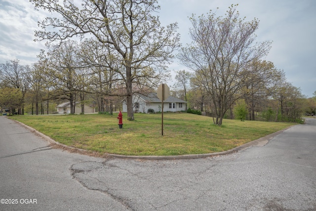 view of front of house with a front yard