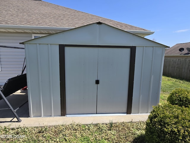 2798 Neosho Heights Ave, Neosho, MO 64850 - view of shed featuring fence
