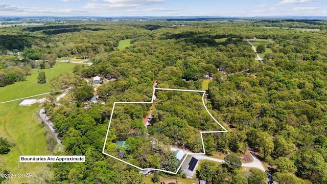 24336 S Hilltop Dr, Afton, OK 74331 - drone / aerial view with a view of trees