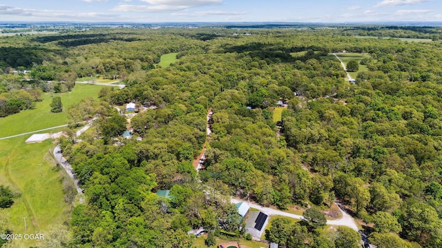 24336 S Hilltop Dr, Afton, OK 74331 - aerial view with a wooded view
