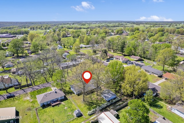 drone / aerial view featuring a residential view