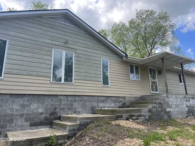 view of side of home