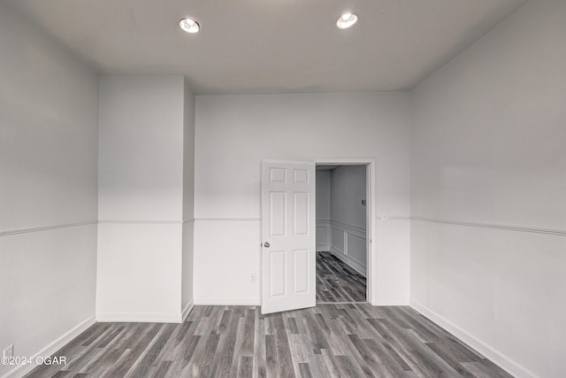 530 N Joplin Ave, Joplin, MO 64801 - spare room with baseboards, recessed lighting, and wood finished floors