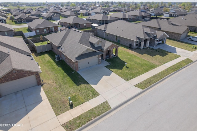 aerial view of residential area
