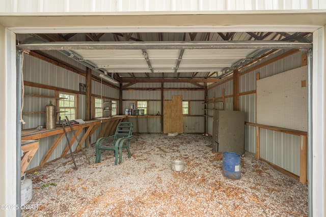view of horse barn